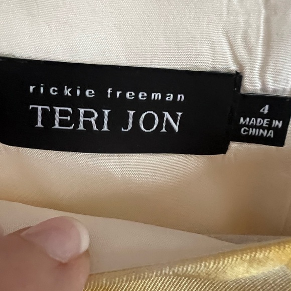 Teri Jon Sunflower Yellow Dress - Picture 2 of 4